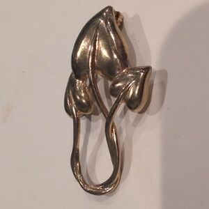 Modernist Entwined Hearts Brooch